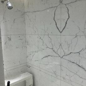 Bookmatched Italian marble design