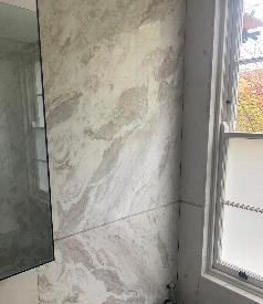 Greek Volakas bookmatched marble 