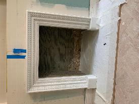 CNC fabricated fire place surround